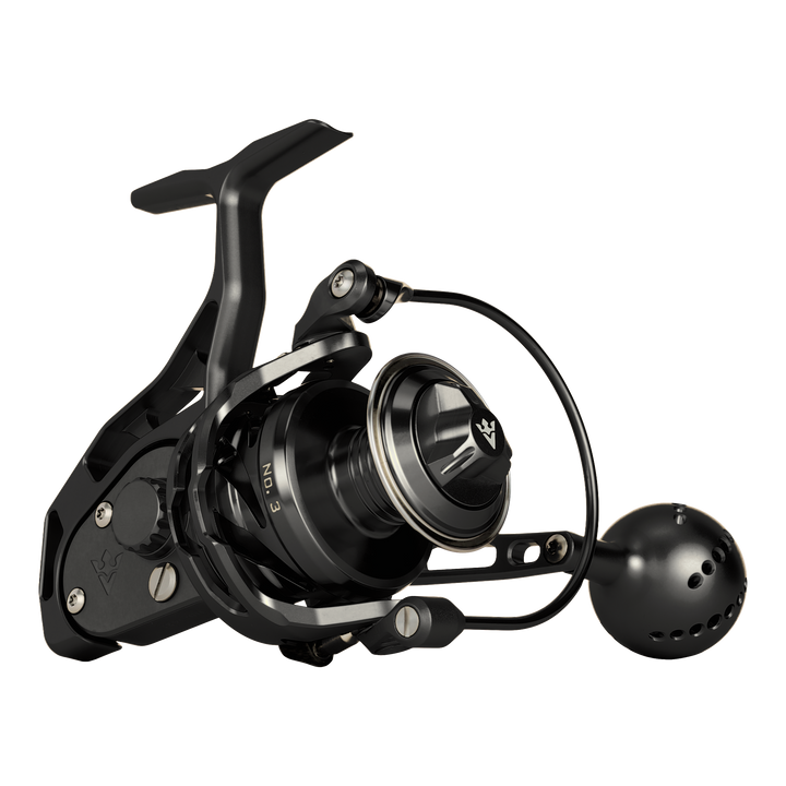 Visser No. 3 Series spinning reel in black