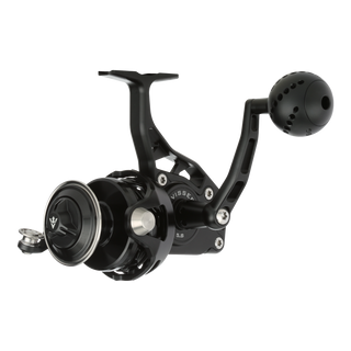 Visser PierMaster Series bail-less spinning reel in black, product view 6