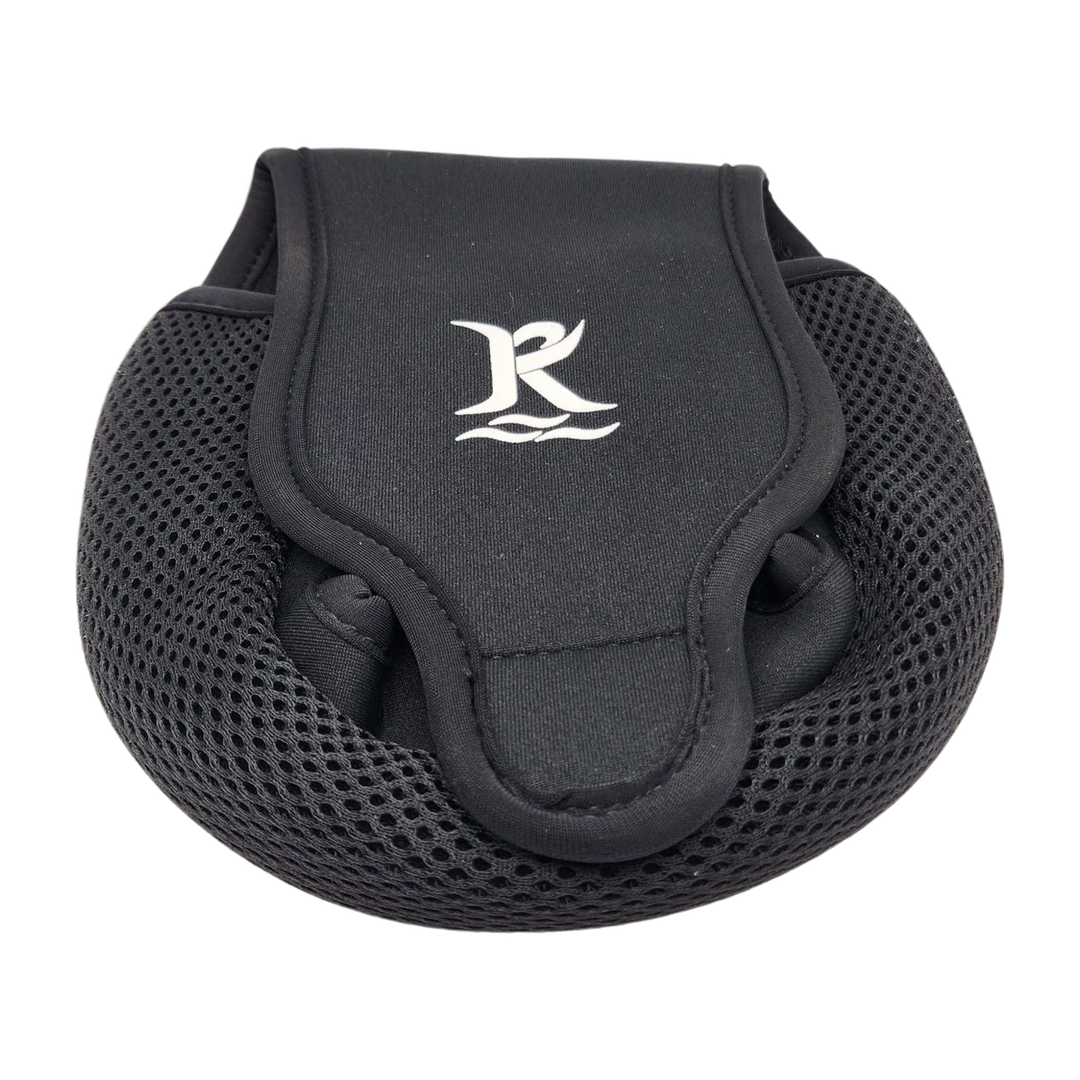 Black Visser protective cover for a spinning reel