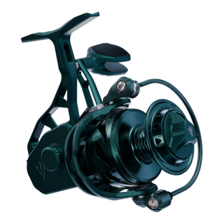 Visser Gaaf Series spinning reel in green, product view 1