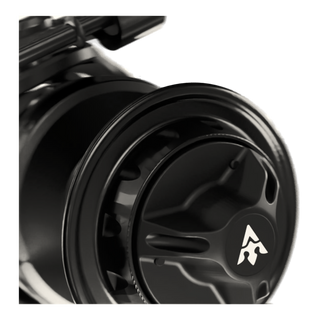 Visser Gaaf Series spinning reel in black, product view 3