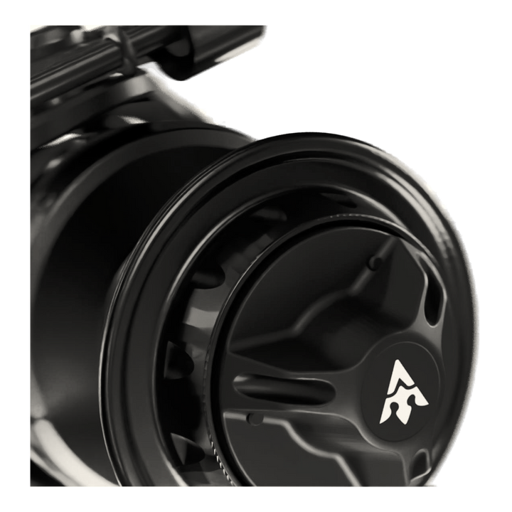 Visser Gaaf Series spinning reel in black, product view 3