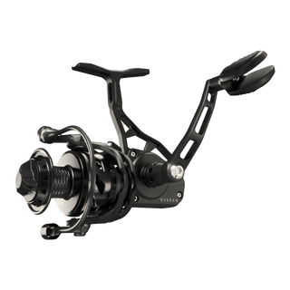 Visser Gaaf Series spinning reel in black, product view 5