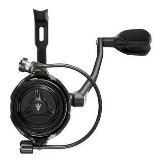 Visser Gaaf Series spinning reel in black, product view 7