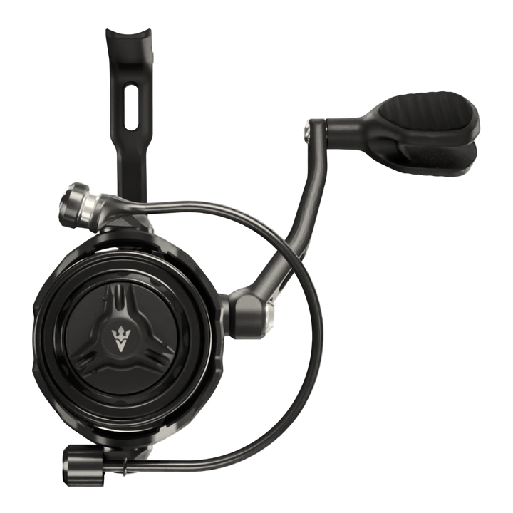 Visser Gaaf Series spinning reel in black, product view 7