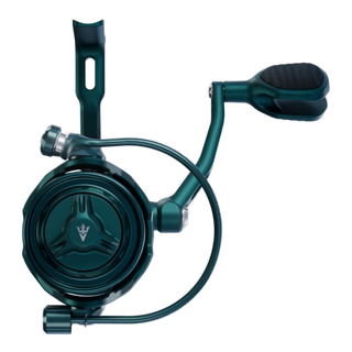Visser Gaaf Series spinning reel in green, product view 7