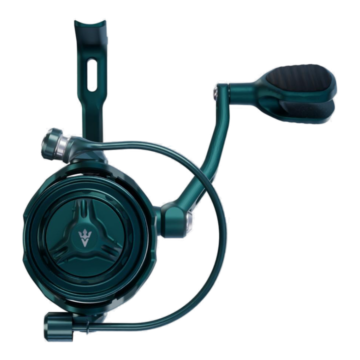 Visser Gaaf Series spinning reel in green, product view 7