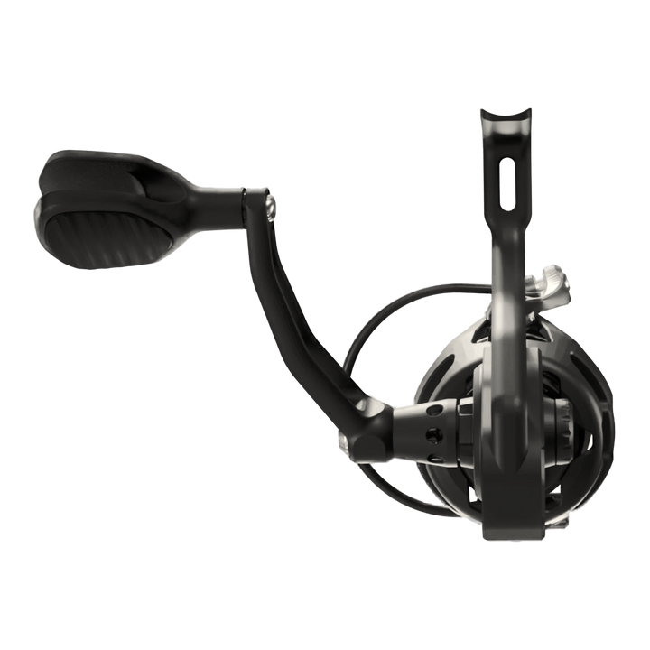 Visser Gaaf Series spinning reel in black, product view 8