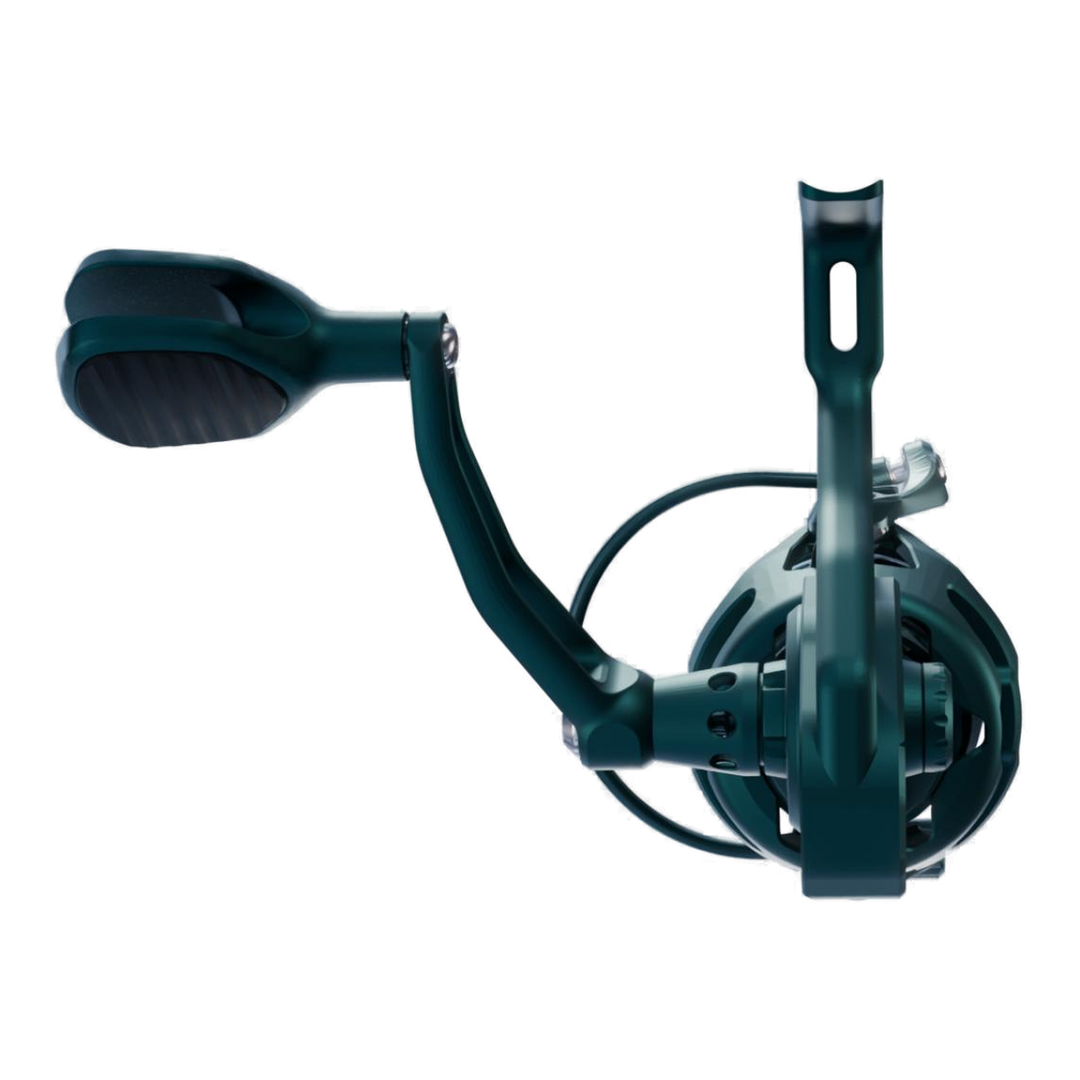 Visser Gaaf Series spinning reel in green, product view 8